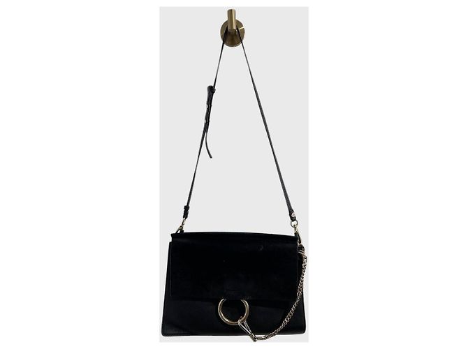 Borsa a mano Chloé Faye in pelle nera Nero - vista 2