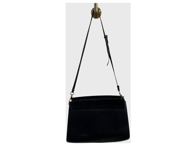 Borsa a mano Chloé Faye in pelle nera Nero - vista 4