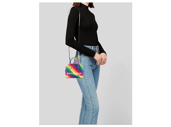 Borsa Balenciaga Ville XS Multicolore - vista 2