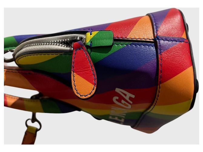 Borsa Balenciaga Ville XS Multicolore - vista 7