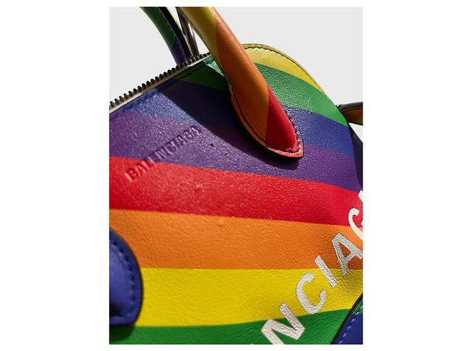 Borsa Balenciaga Ville XS Multicolore - vista 9