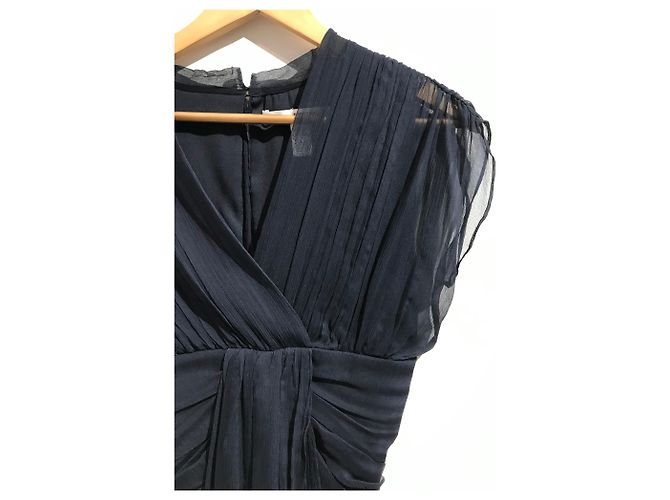 Robe Diane Von Furstenberg bleu marine T.2 Blue - view 2