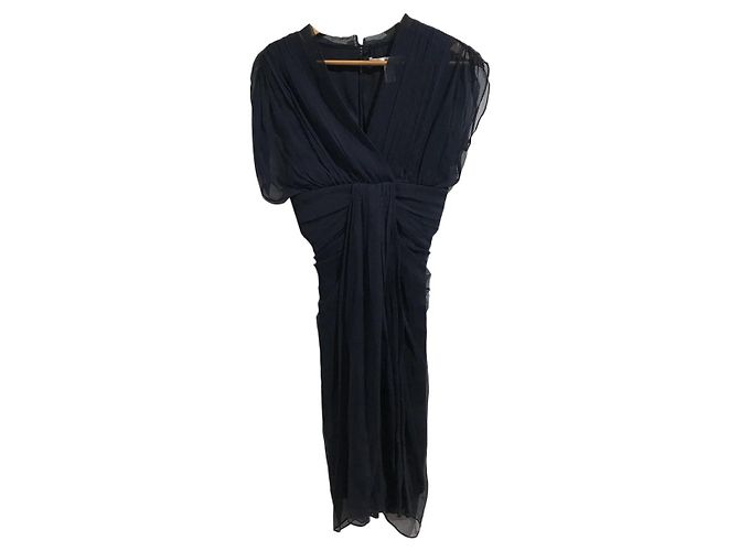 Robe Diane Von Furstenberg bleu marine T.2 Blue - view 5