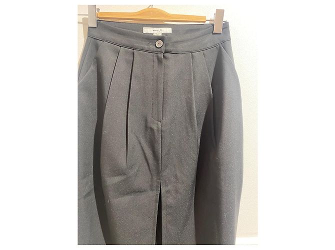 Autre Marque Schwarzer Rock mit Schlitz Auver Fit M - Ansicht 2