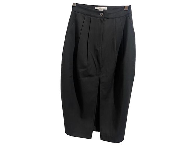Autre Marque Schwarzer Rock mit Schlitz Auver Fit M - Ansicht 5
