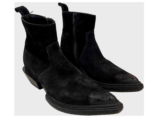 Stivaletti Balenciaga neri T.38 Nero - vista 2