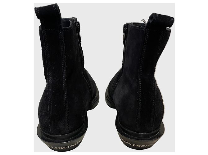 Stivaletti Balenciaga neri T.38 Nero - vista 4