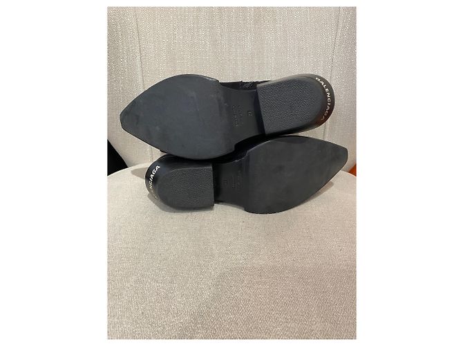 Stivaletti Balenciaga neri T.38 Nero - vista 7