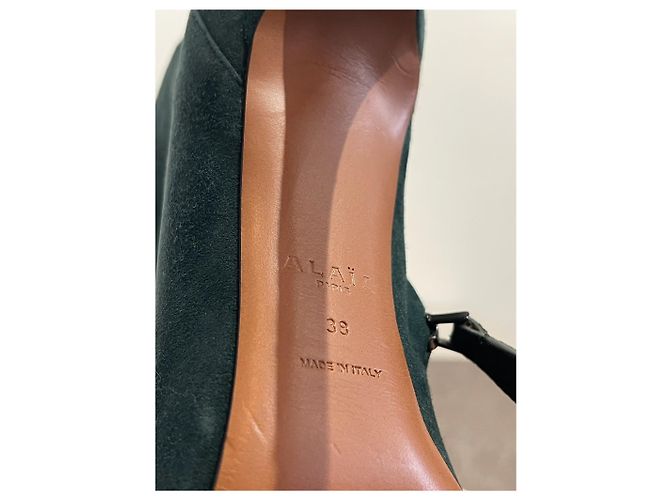 Alaïa Stivaletti Alaia verdi T.38 Verde - vista 9