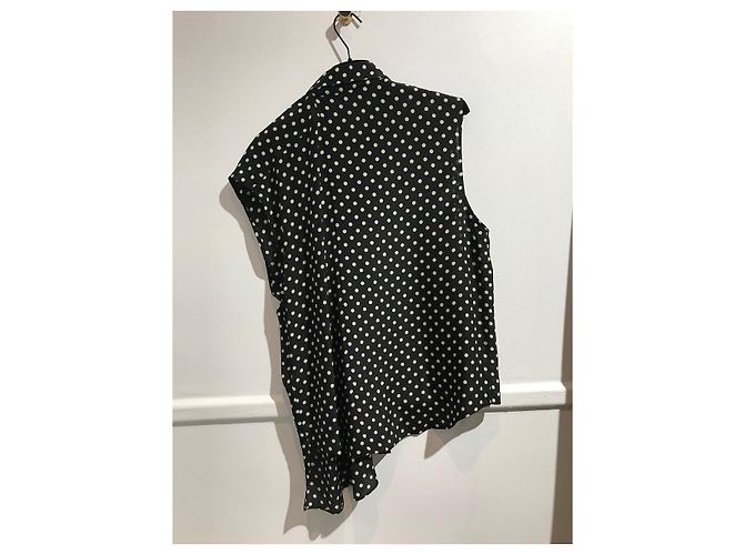Blusa Balenciaga de lunares T.40 Negro - vista 3