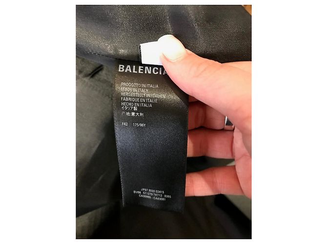 Balenciaga Hourglass Jacke T.42 Blau - Ansicht 7