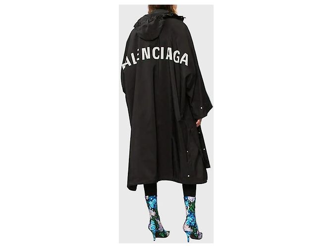 Chaqueta impermeable Balenciaga T.36 Negro - vista 2