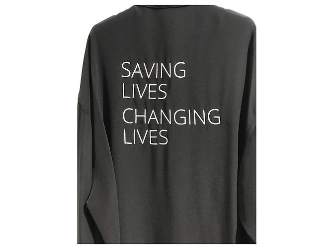 Camicia Balenciaga nera T.34 Nero - vista 4