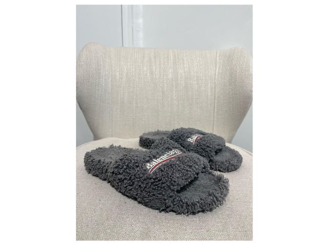 Mules Balenciaga grigie T.39 Grigio - vista 2