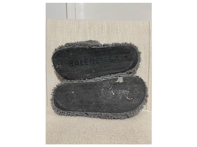Mules Balenciaga grigie T.39 Grigio - vista 7
