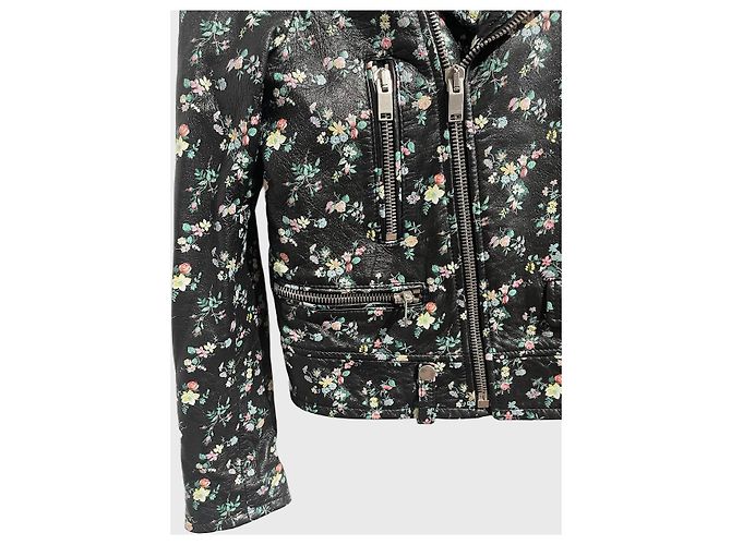 Autre Marque Perfecto Saint Laurent fleurs T.36 Schwarz - Ansicht 2