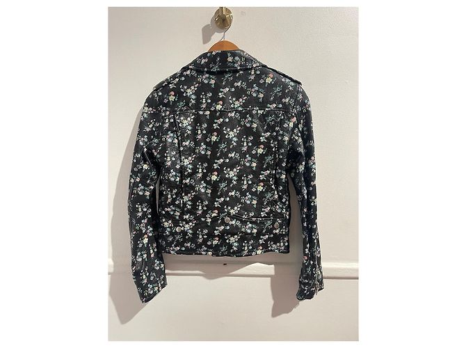 Autre Marque Perfecto Saint Laurent fleurs T.36 Schwarz - Ansicht 4