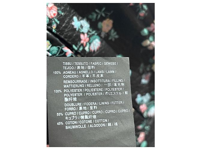 Autre Marque Perfecto Saint Laurent fleurs T.36 Schwarz - Ansicht 7