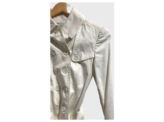 Trench Burberry blanco T.34 - vista 2