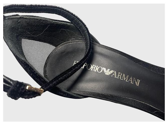 Sandali Emporio Armani neri T.38 Nero - vista 8