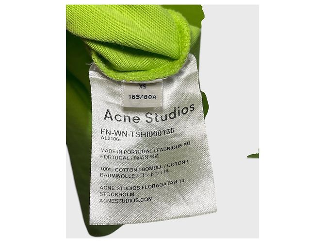 T-shirt Acne Studios verde T.XS - vista 5