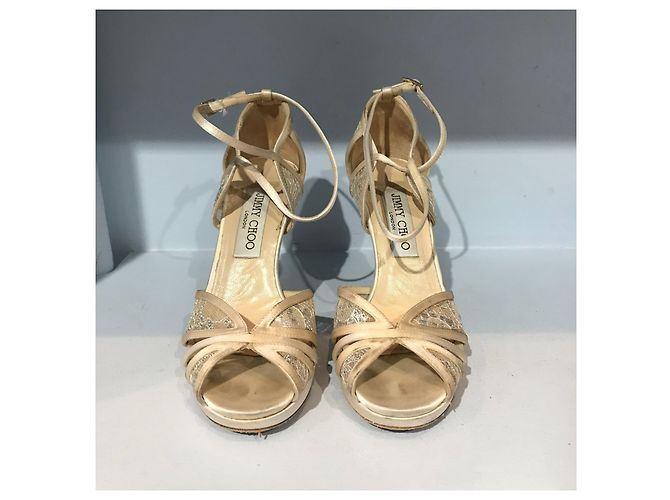Sandali Jimmy Choo beige T.35 - vista 2