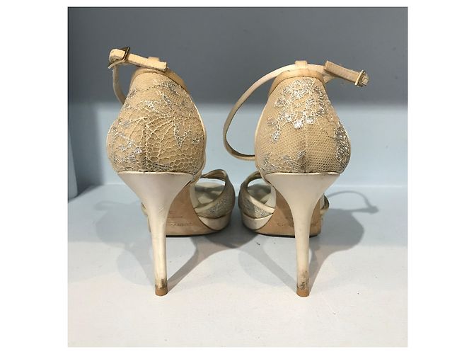Sandali Jimmy Choo beige T.35 - vista 4