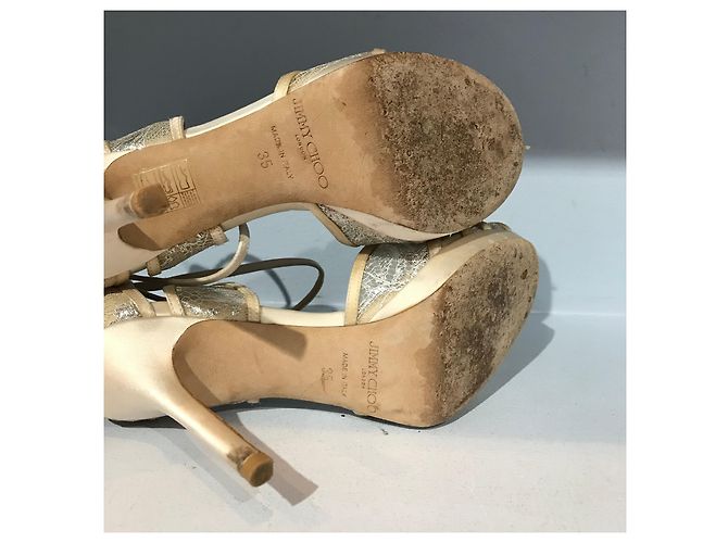 Sandali Jimmy Choo beige T.35 - vista 6