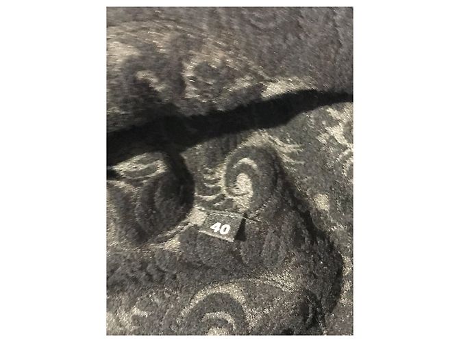 Autre Marque Chaleco Giorgio Brato de piel negro T.36 - vista 5