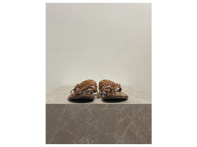Valentino Garavani Sandali Valentino camel T.37 Cammello - vista 2