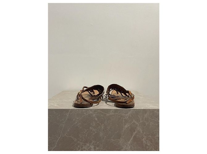 Valentino Garavani Sandali Valentino camel T.37 Cammello - vista 5
