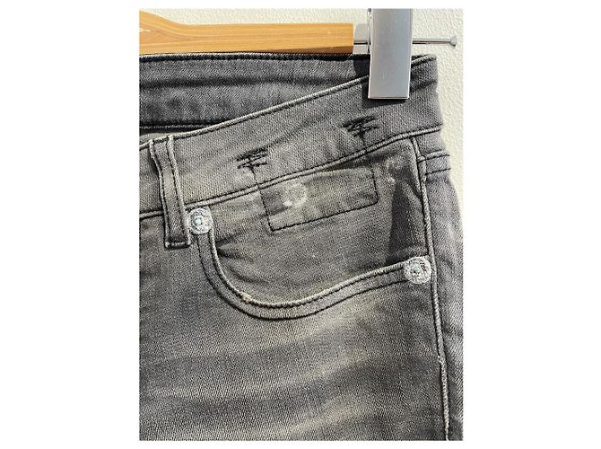 Jeans skinny de algodón gris R13 Talla 26 - vista 3
