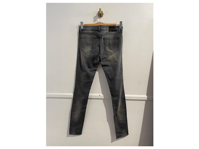 Jeans skinny de algodón gris R13 Talla 26 - vista 4