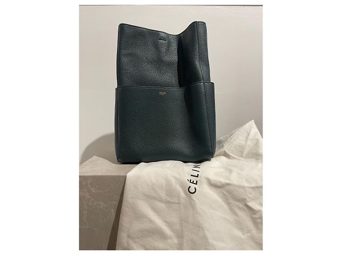 Seau Sangle Céline Bolso Celine Seau correa verde - vista 12