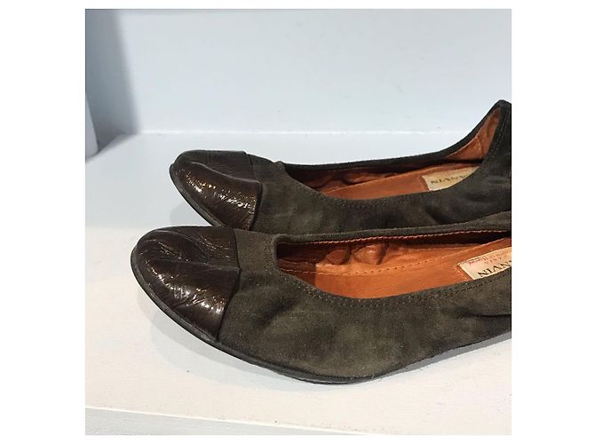 Bailarinas Lanvin marrones T.36,5 Castaño - vista 3