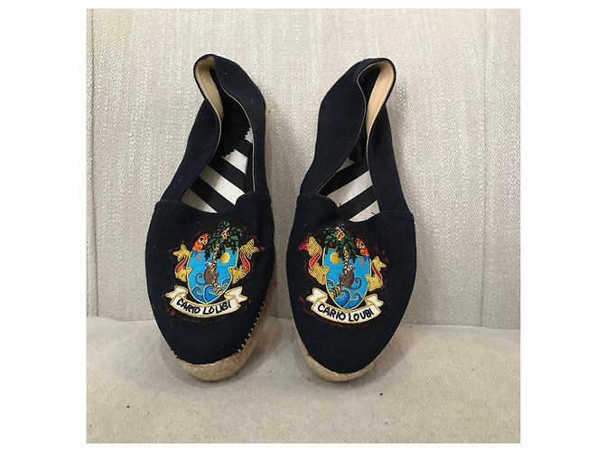 Espadrilles Christian Louboutin T.38 Blu navy - vista 2