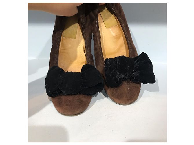 Bailarinas Lanvin marrón T.37 Castaño - vista 3