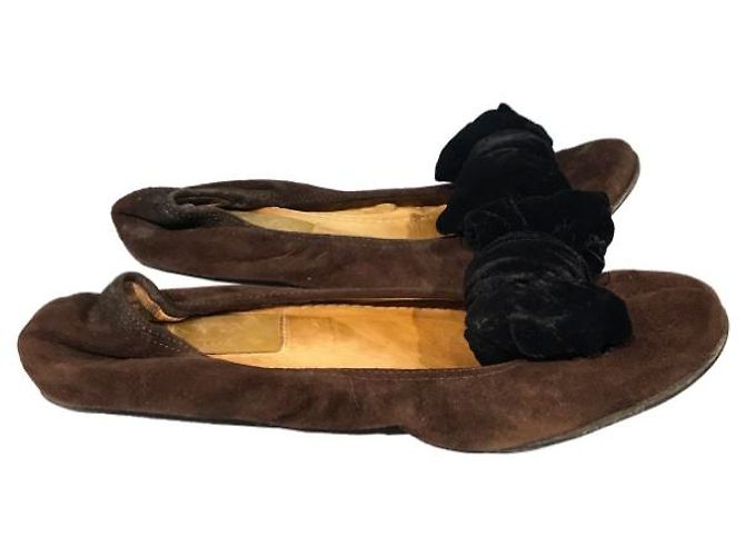 Bailarinas Lanvin marrón T.37 Castaño - vista 6