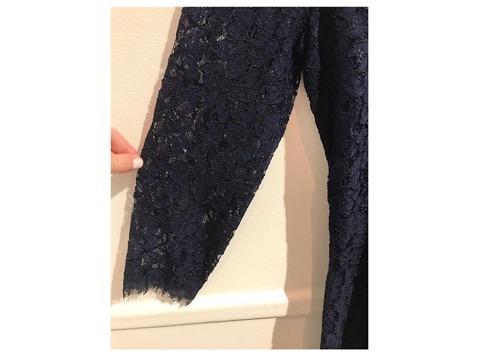Abito Diane Von Furstenberg blu navy T.4 - vista 2