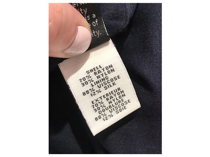 Abito Diane Von Furstenberg blu navy T.4 - vista 6