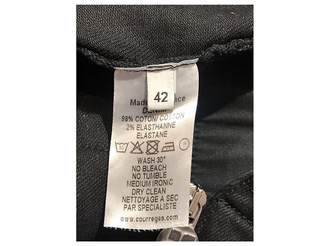 Courreges Jeans Courrèges negro T.42 - vista 5