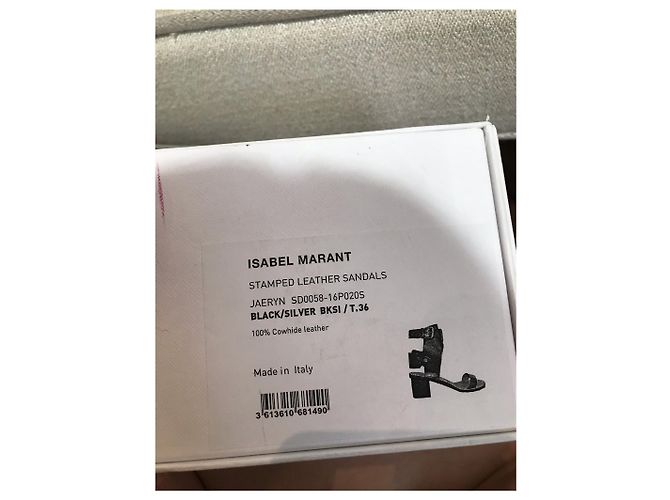 Sandali Isabel Marant Jaeryn T.36 Nero - vista 7