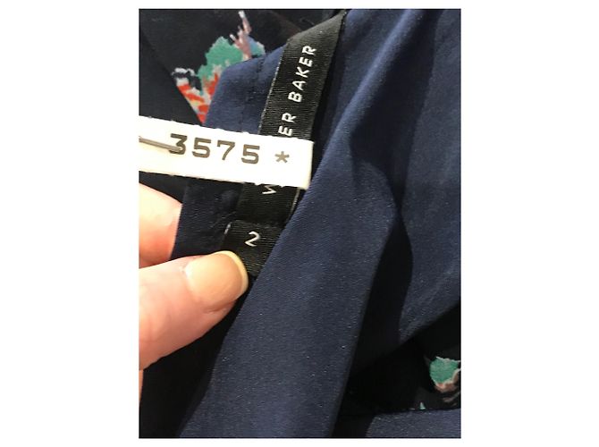 Autre Marque Vestido Walter Baker azul marino T.34 - vista 4