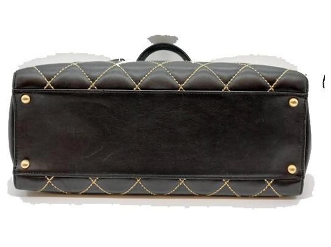 Chanel Wild Stitch Tote Bag Schwarz - Ansicht 3
