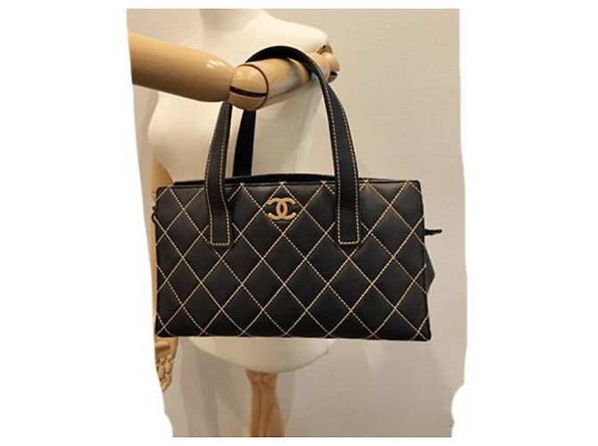 Chanel Wild Stitch Tote Bag Schwarz - Ansicht 4