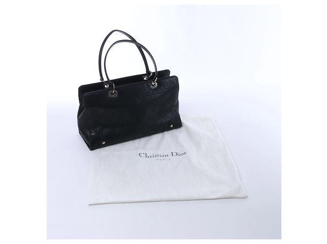 Borsa a tracolla Christian Dior East West Lady Dior in pelle Cannage, Nero - vista 11