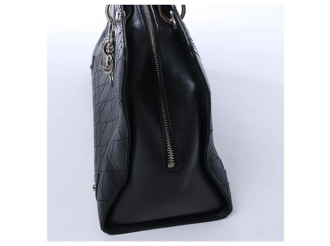 Borsa a tracolla Christian Dior East West Lady Dior in pelle Cannage, Nero - vista 5