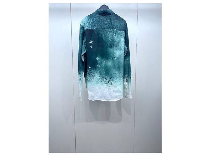 Top Louis Vuitton Tie-Dye de Algodão Verde Manga Comprida Multicor - vista 2