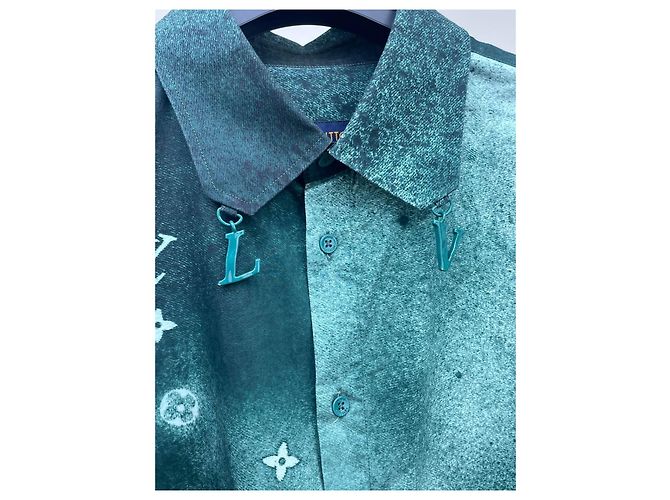 Top Louis Vuitton Tie-Dye de Algodão Verde Manga Comprida Multicor - vista 3