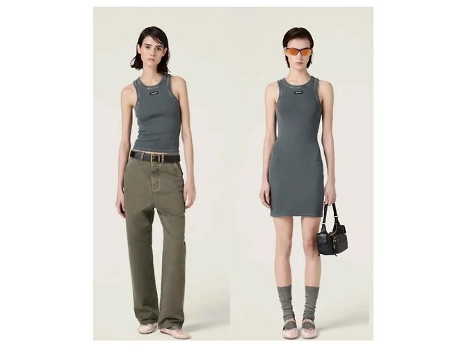 Abito sottoveste Miu Miu in cotone XS Multicolore - vista 6